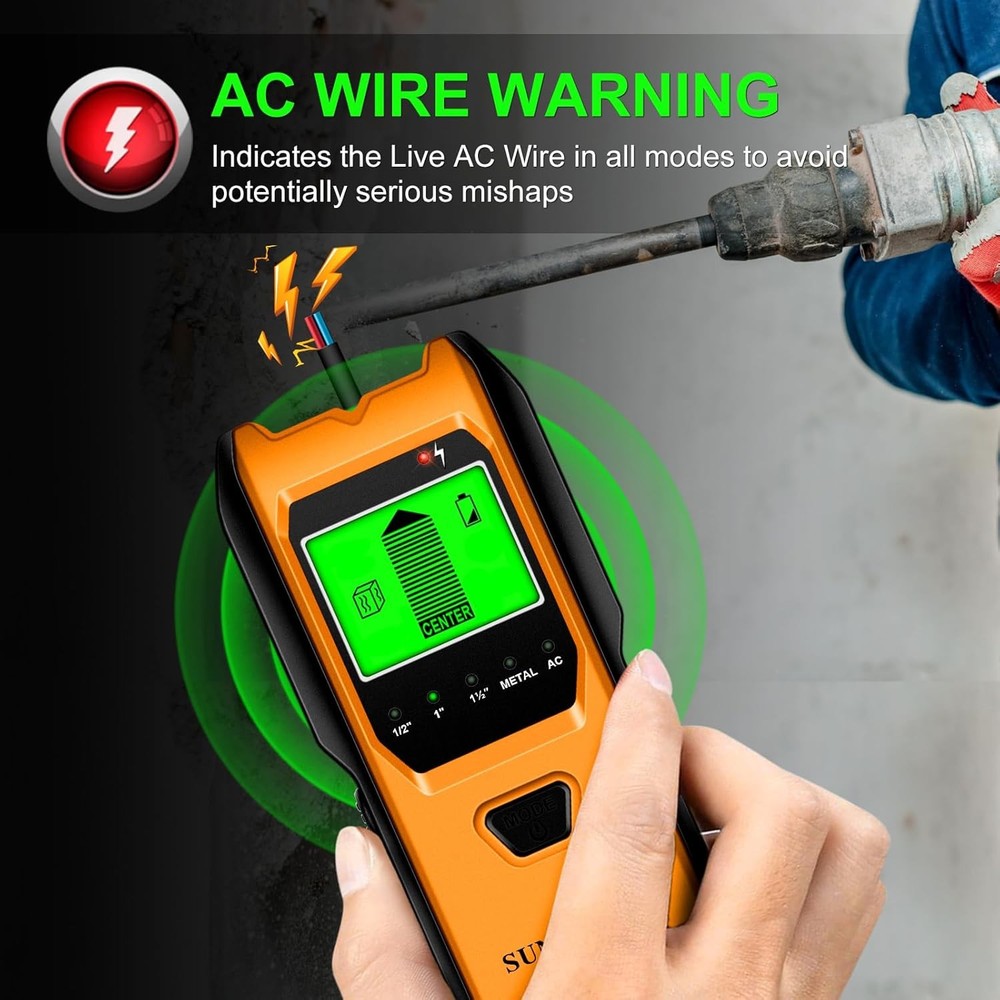 Wall Detector - Five-in-One Electronic Stud Finder with Enhanced Smart Sensor