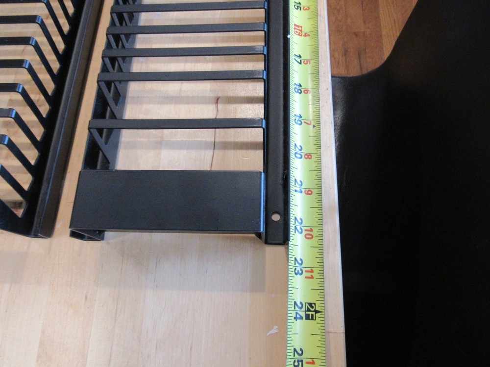 2 CD Storage Racks Black Metal Wall Mount/ Each hold 30