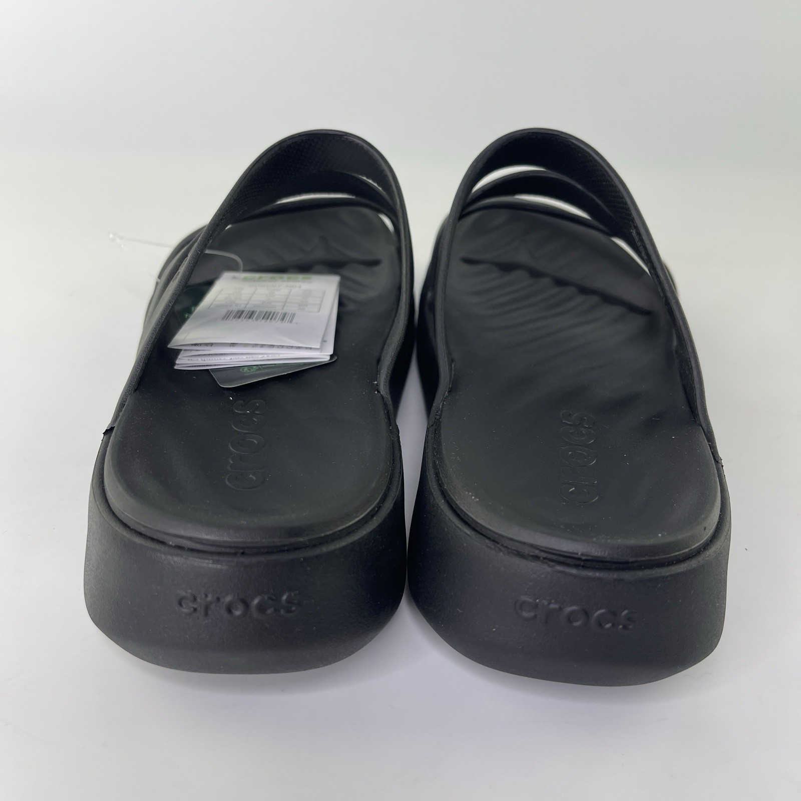 Crocs Getaway Strappy Slip On Sandals Black Womens Size 9