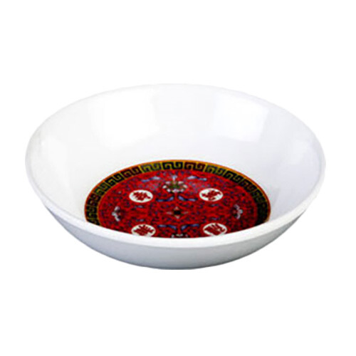 Thunder Group 1101TR 1 oz Longevity Pattern Melamine Sauce Dish - 1 Doz