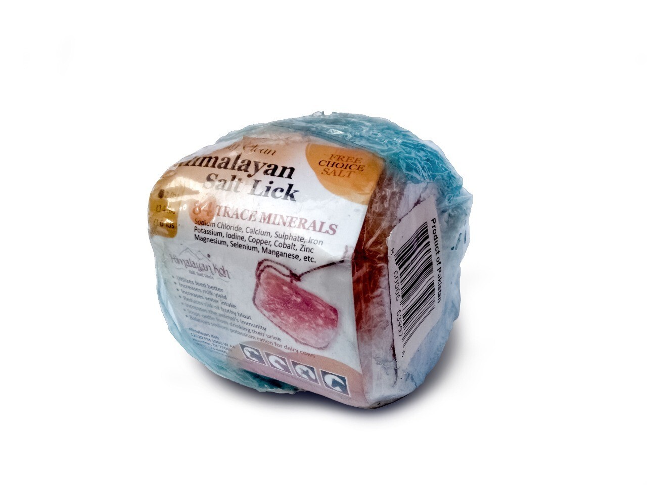 Pack of 2 Himalayan Rock Salt Licks 2 LB Each for Horses - Natural Mineral Block