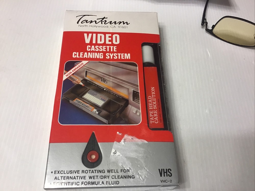 Video Cassett Head Cleaning System VHS Sealed. NOS.