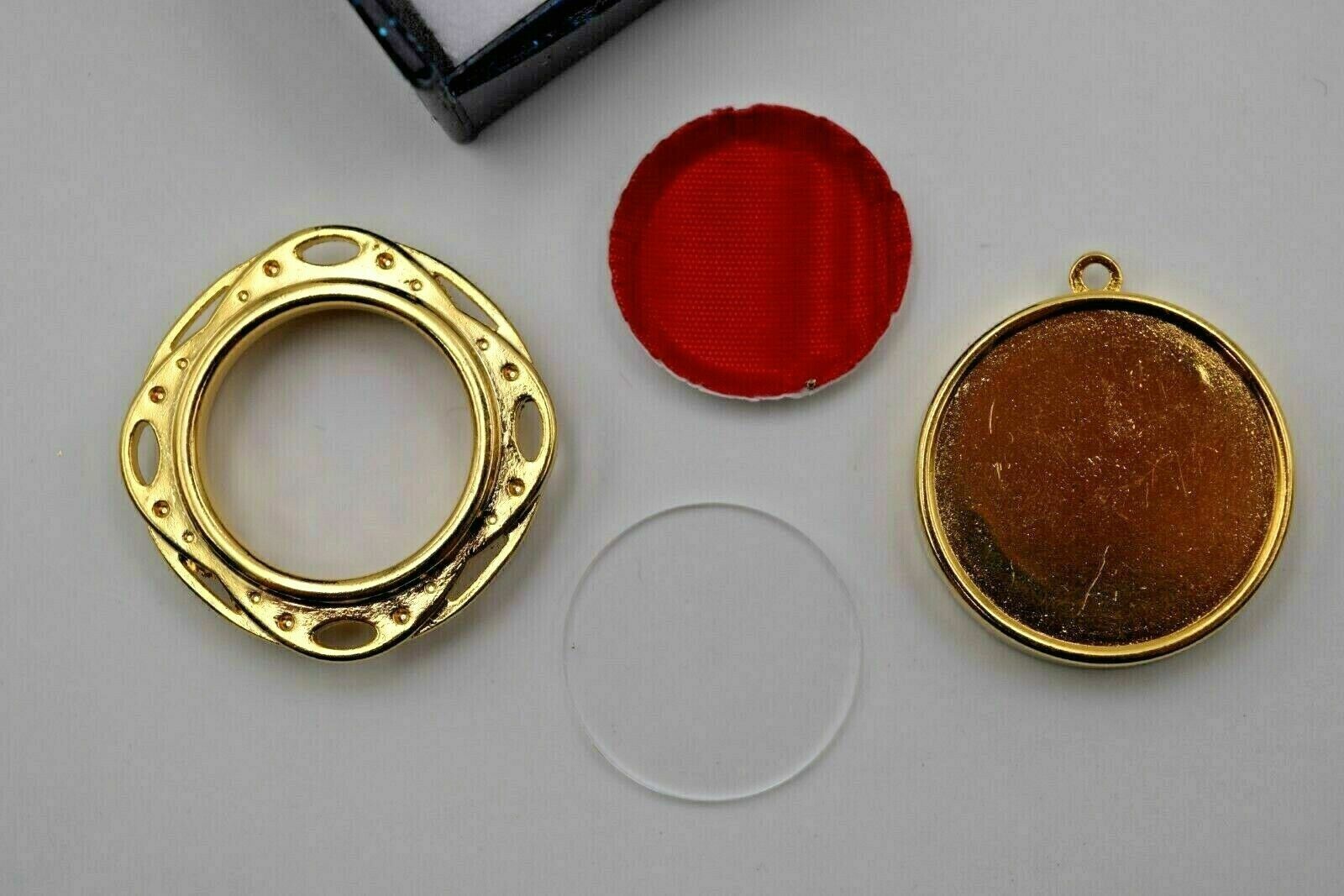 Theca Relic Reliquary Catholic relic theca with case, new