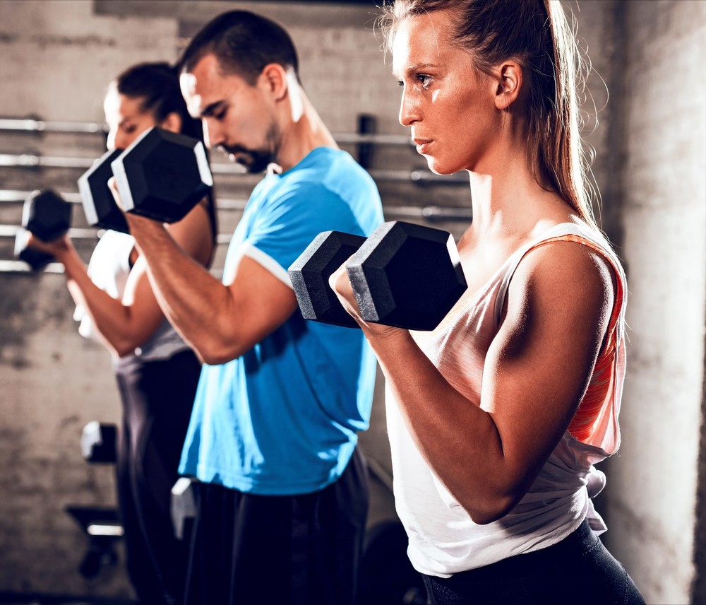 Barbell, 20lb Rubber Hex Dumbbell, Single