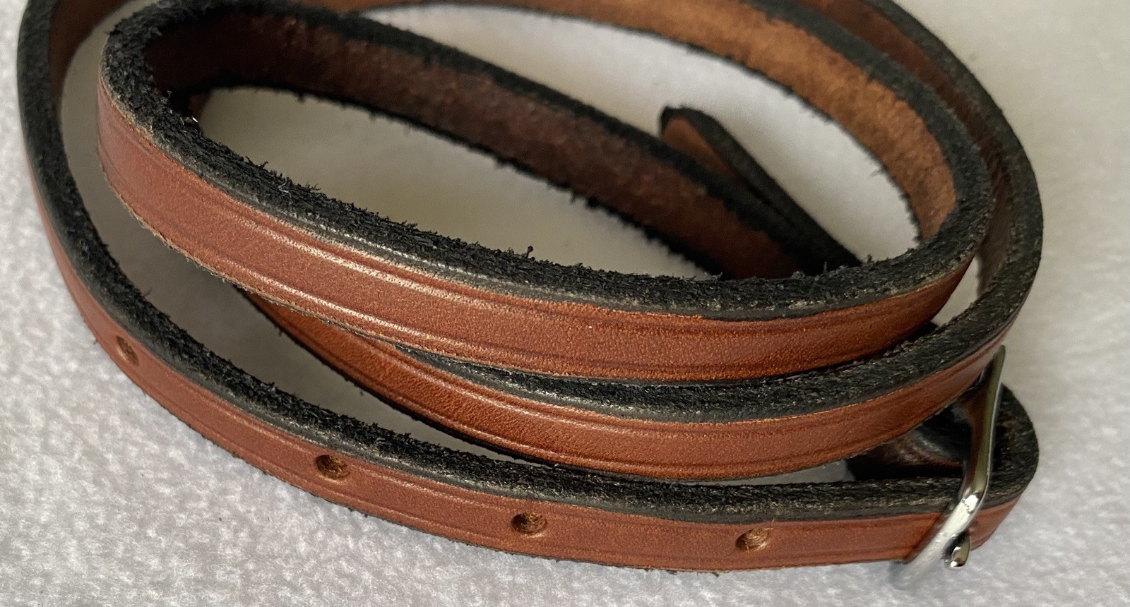 NEW Top Grain MEDIUM Oil LEATHER Replacement Bridle THROATLATCH Strap 45"x 1/2"