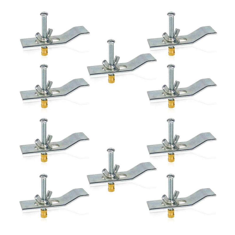 10 PCS Undermount Sink Clips Brackets Kitchen Bathroom Supports Hardware Kits