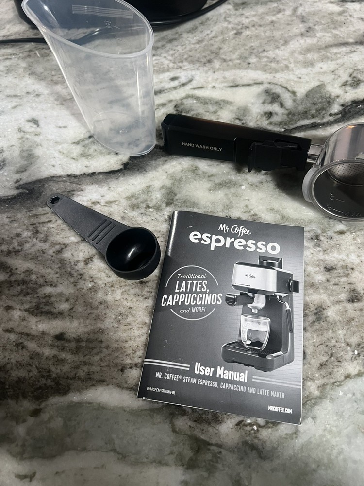 Mr. Coffee 2191913 Steam Espresso Maker Tested Works Open Box Missing Pitcher