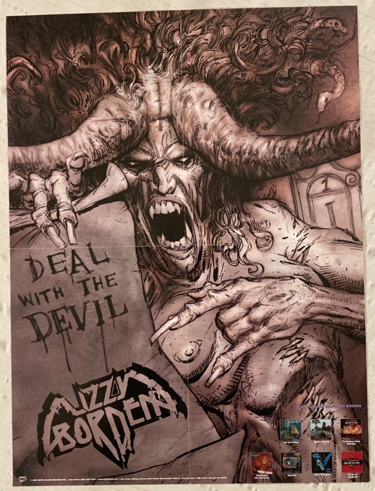 Lizzy Borden 2000 Promo Poster Deal With The Devil I