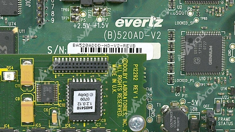 Evertz 520AD4-DD-HD HD-SDI Audio De-embedder & Dolby-E AC-3 Decoder P12292