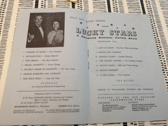 DEN PAVILION TEIGNMOUTH programmes X 3 1962/3/4