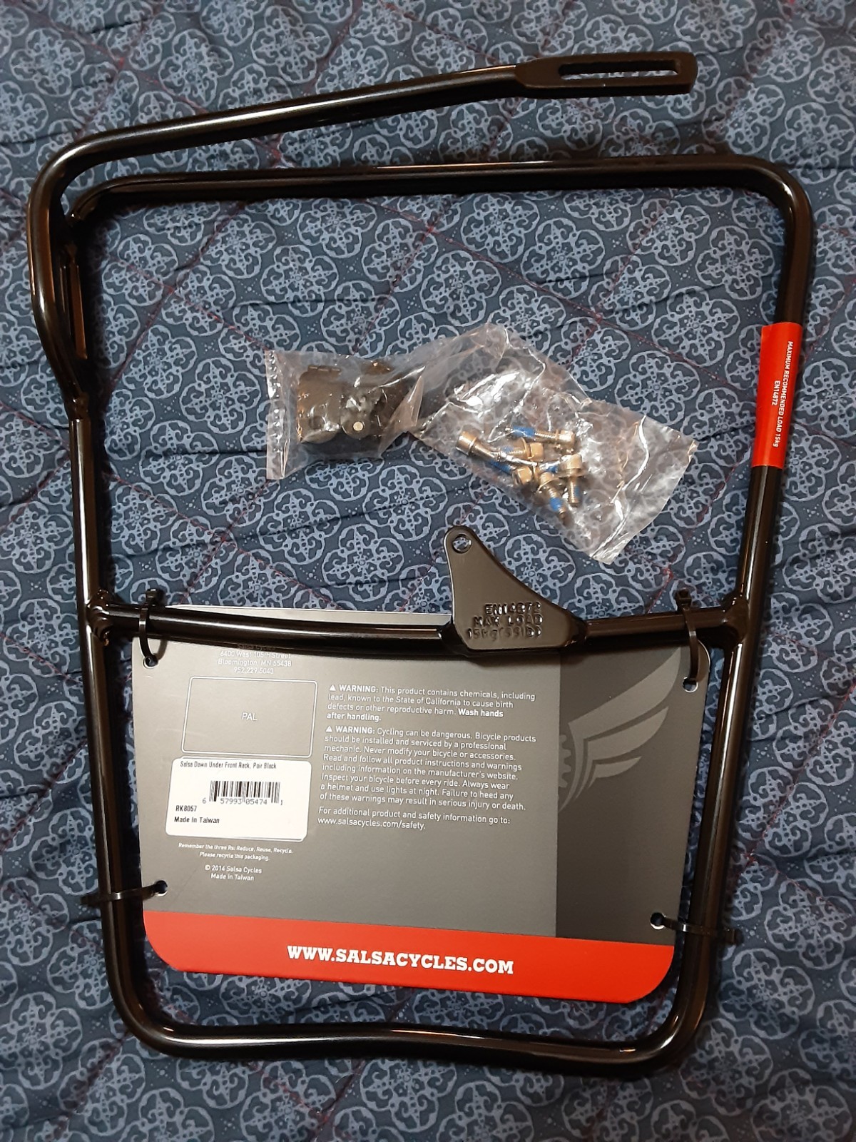 Salsa Down Under Front Rack Set, New Other. Never Installed.