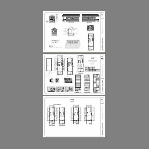 12x30 Tiny House -- 358 sq ft -- PDF Floor Plan -- Model 1