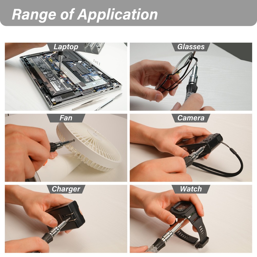 126 Precision Electronics Repair Kit with Roll Case Magnetic Bit Driver Set Tool