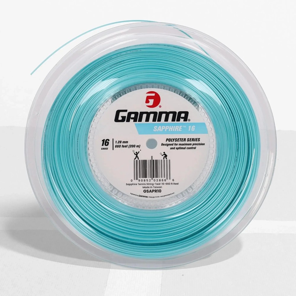 Gamma Sapphire Tennis String Teal, Spin & Control