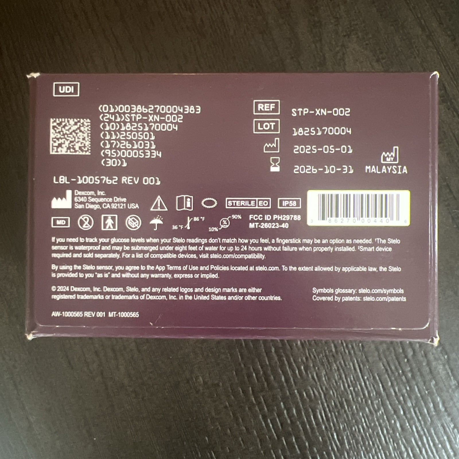 Stelo Glucose Biosensor Kit (2 Pack Sensors) Exp 6/2026 - New/Sealed!