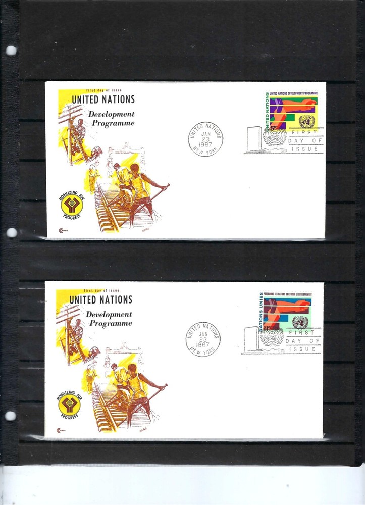 1967 DEVELOPMENT PROGRAM FDC's (Scott# 164&165) - CACHET CRAFT CACHET (512A)