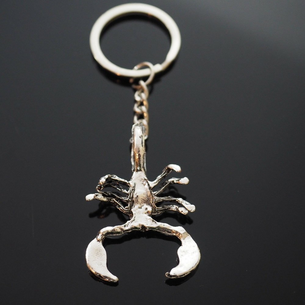 3D Scorpion Bug Insect Silver Pendant Keychain Gift Key Chain
