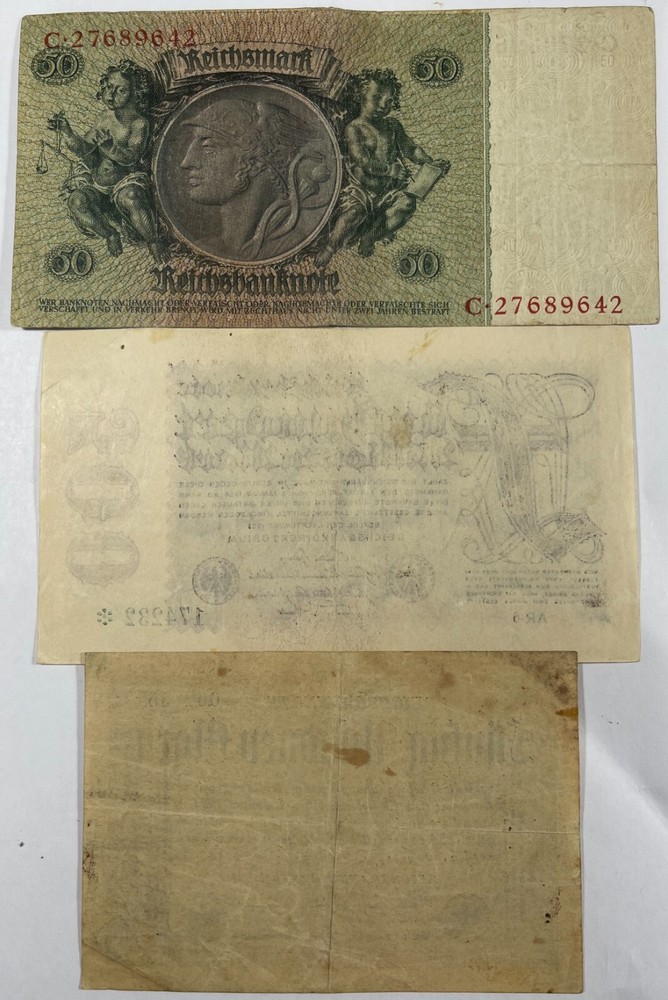 Germany 7 Diff. old notes mixed grades (#768)