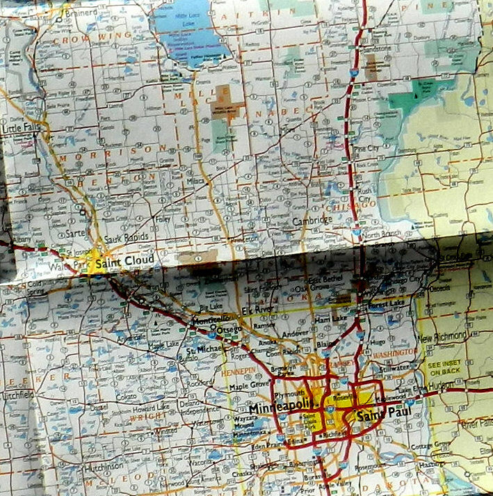 Hudson Map Co., Minnesota Roadmap (2005, folded map)