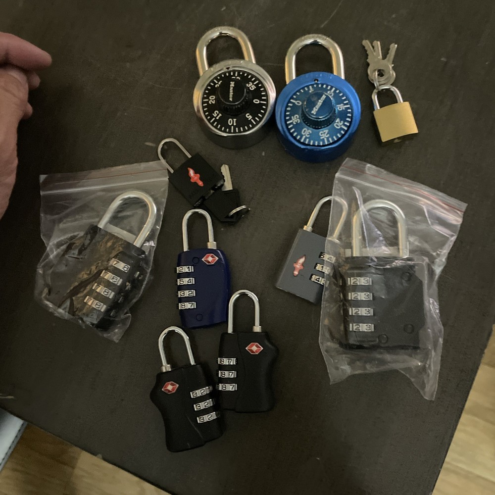 Set All Master Lock Combinations And Luggage Key Locks