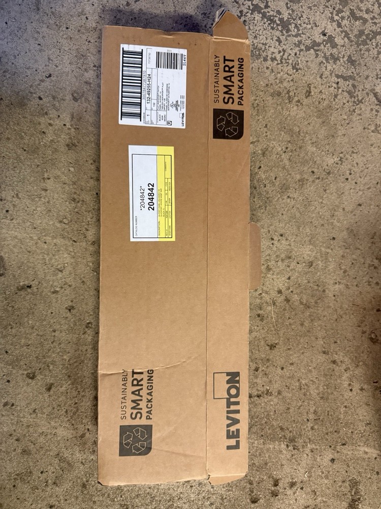 Leviton 49255-H24 Flat QuickPort 24-Port Patch Panel Black.