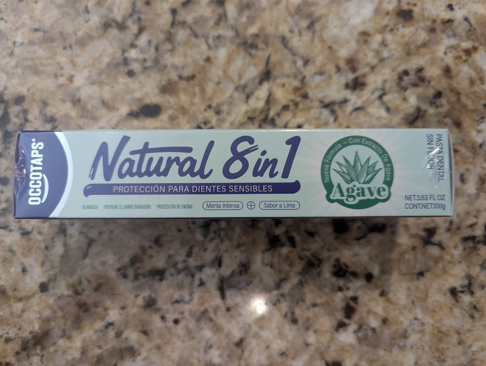 Occotaps Agave Natural Sensitive Teeth Protection Toothpaste 3.53 oz