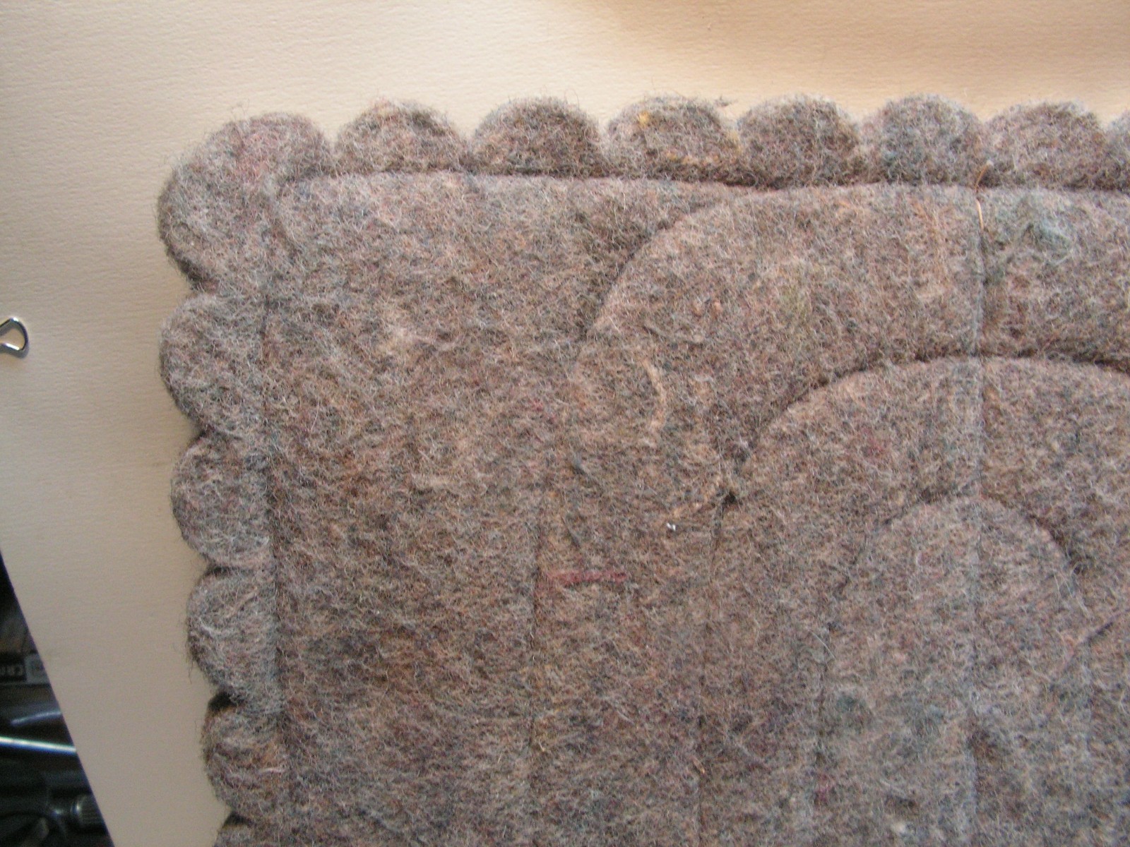 Vintage Saddle Pad Blanket Small Pony Southwestern 16 1/2" x 16" X 7/8" Leather