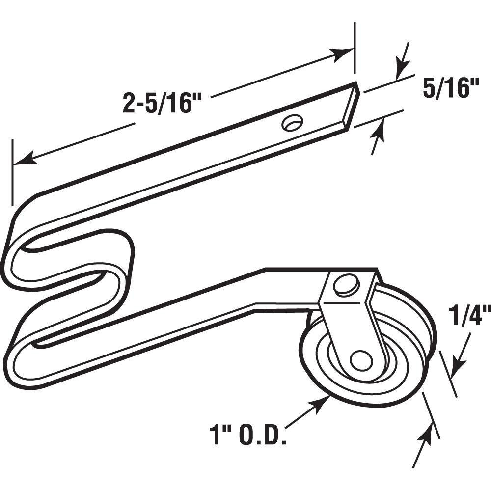 1 In. Nylon Roller Screen Door Tension Spring