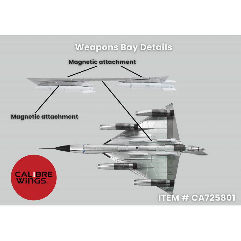 CA725801 B-58A Hustler Bendix Trophy Winner Calibre Wings 1:72 Diecast