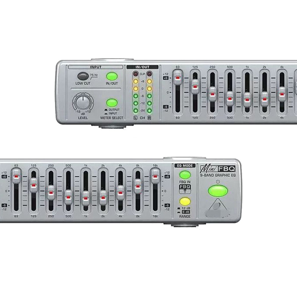 FBQ800 Ultra-compact Graphic EQ Equalizer 9-Band Suppressor Equalizer ProcessoYL