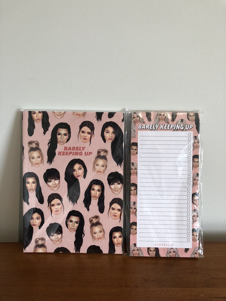 New Central 23 Kardashians Barely Keeping Up Notebook & Notepad Set Lined Pages