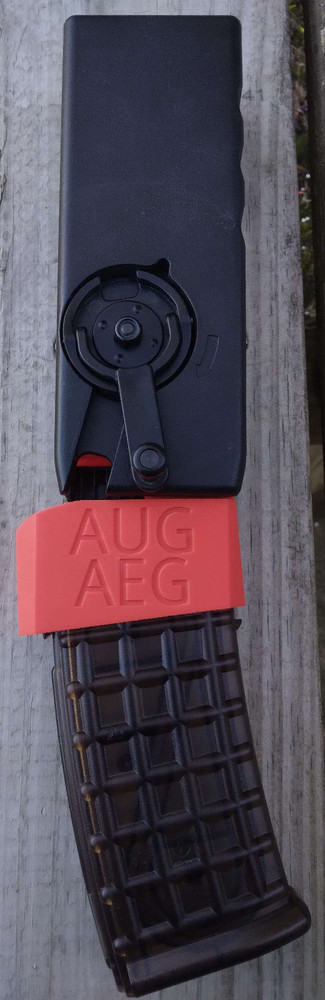 Airsoft AUG AEG Odin Speedloader Adapter (Red)