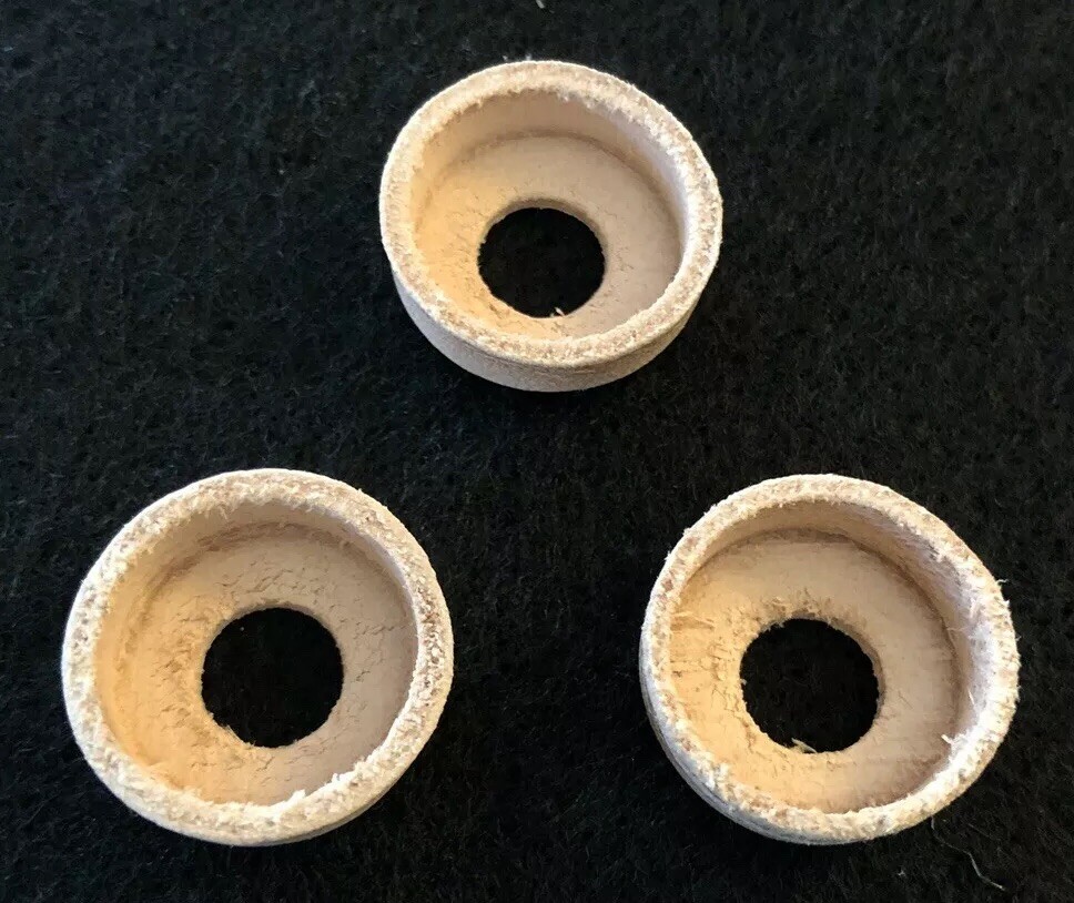 Three (3) Coleman (same as part #216-5091) - Leather Pump Cups