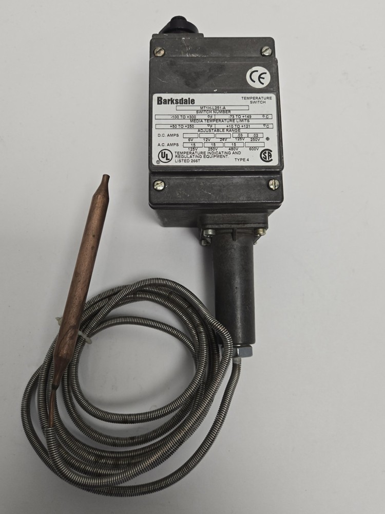 BARKSDALE TEMPERATURE SWITCH MTIH-L251-A.