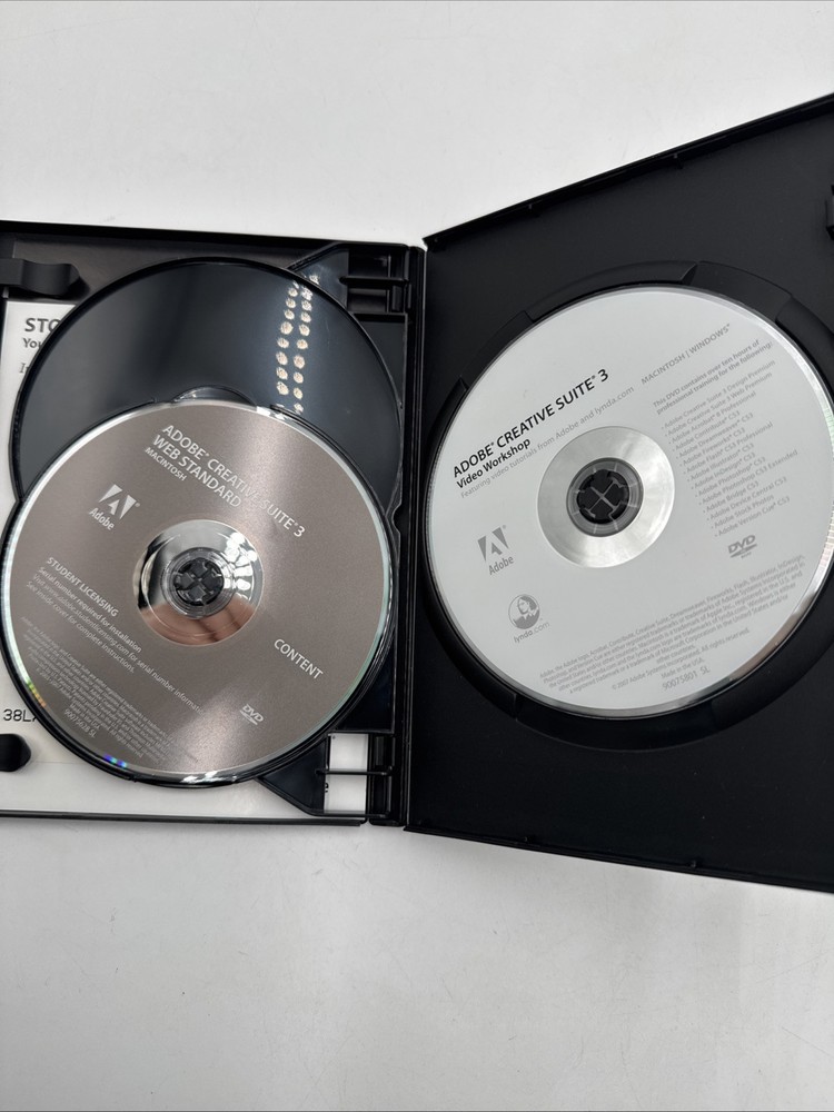 Adobe Creative Suite 3 Web Standard Student Licensing For Mac - No Serial Number