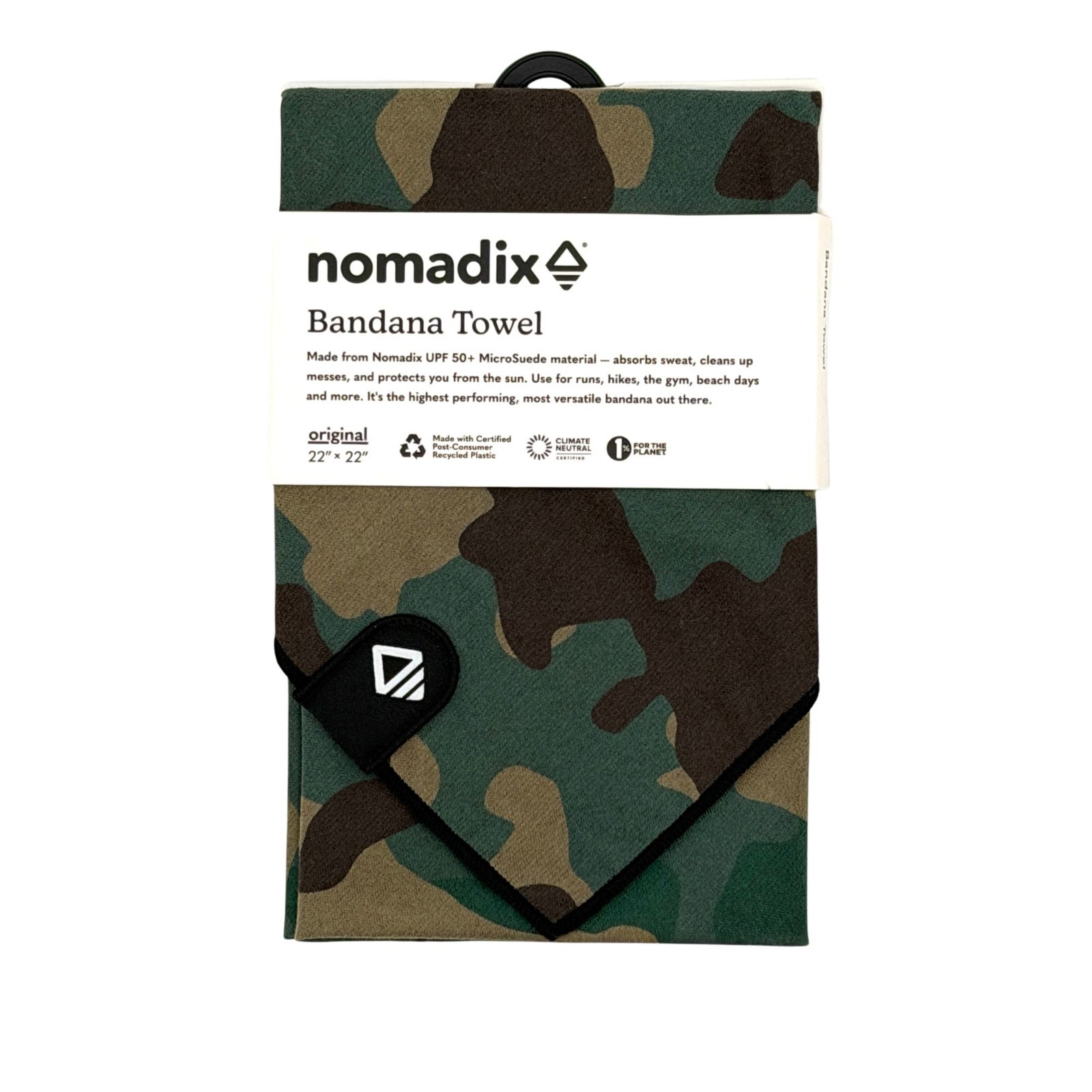 Nomadix Bandana Towel – 22" x 22" – Lightweight & Quick-Dry Choose Color