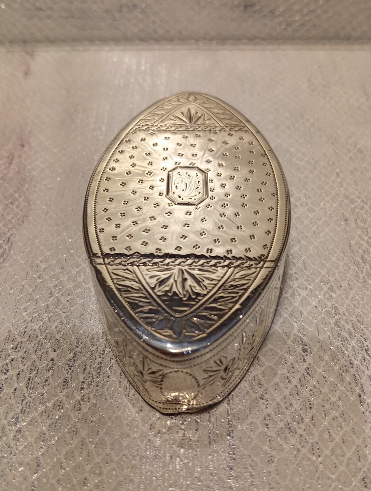Solid Silver Snuff Box Samuel Pemberton 1792 Birmingham.