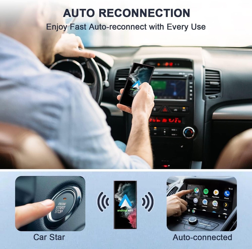 Aewittor Wireless Android Auto Car Adapter - Upgrade Your Car with Android
