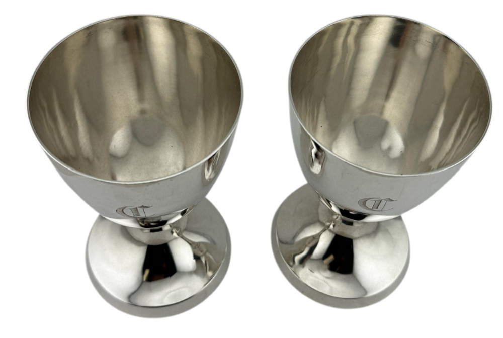 Shaw & Brown Co. Sterling Silver Goblets