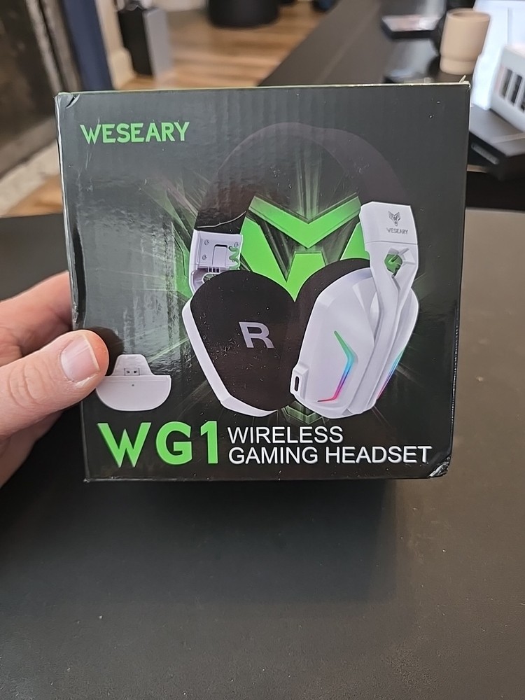 WESEARY WG1 Wireless Gaming Headset White/Black