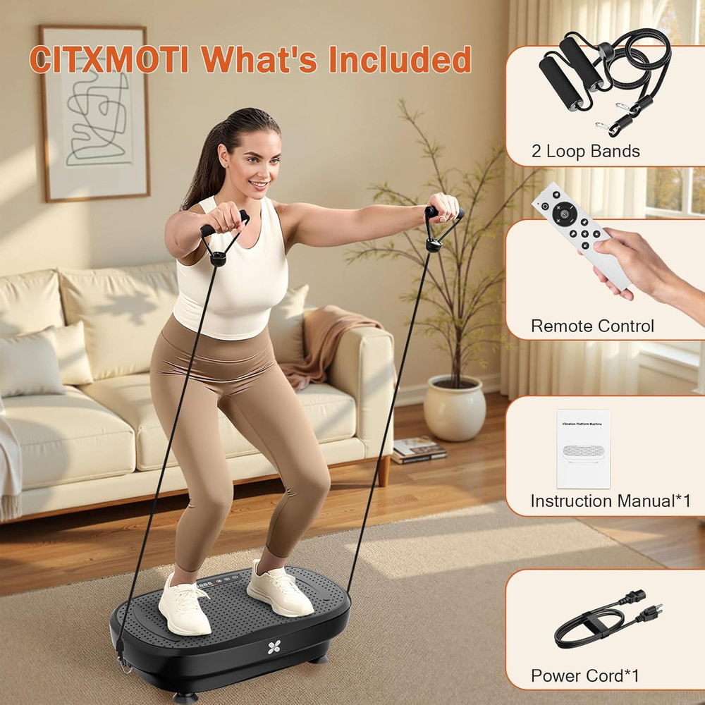 Vibration Plate Exercise Machine, Vibration Plate Platform for Lymphatic Drainag