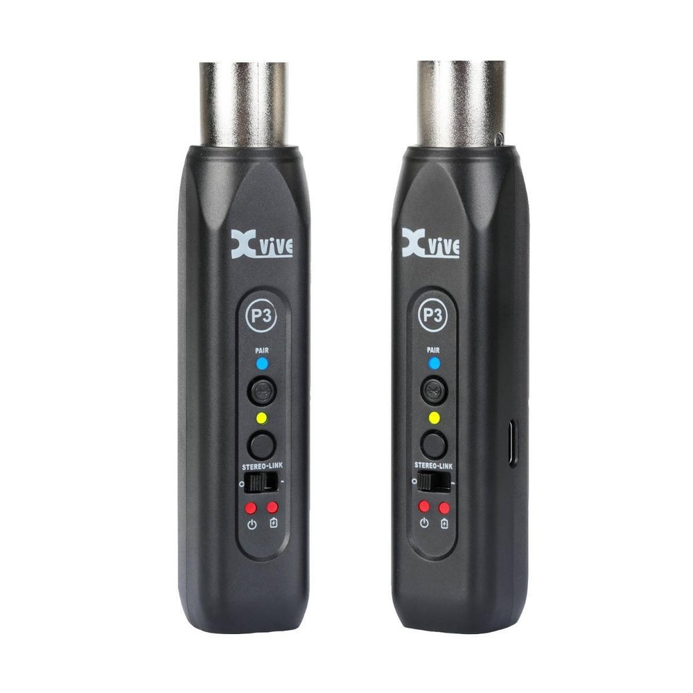 Xvive P3D XLR Rechargeable Bluetooth Audio Receiver Adapters Pair