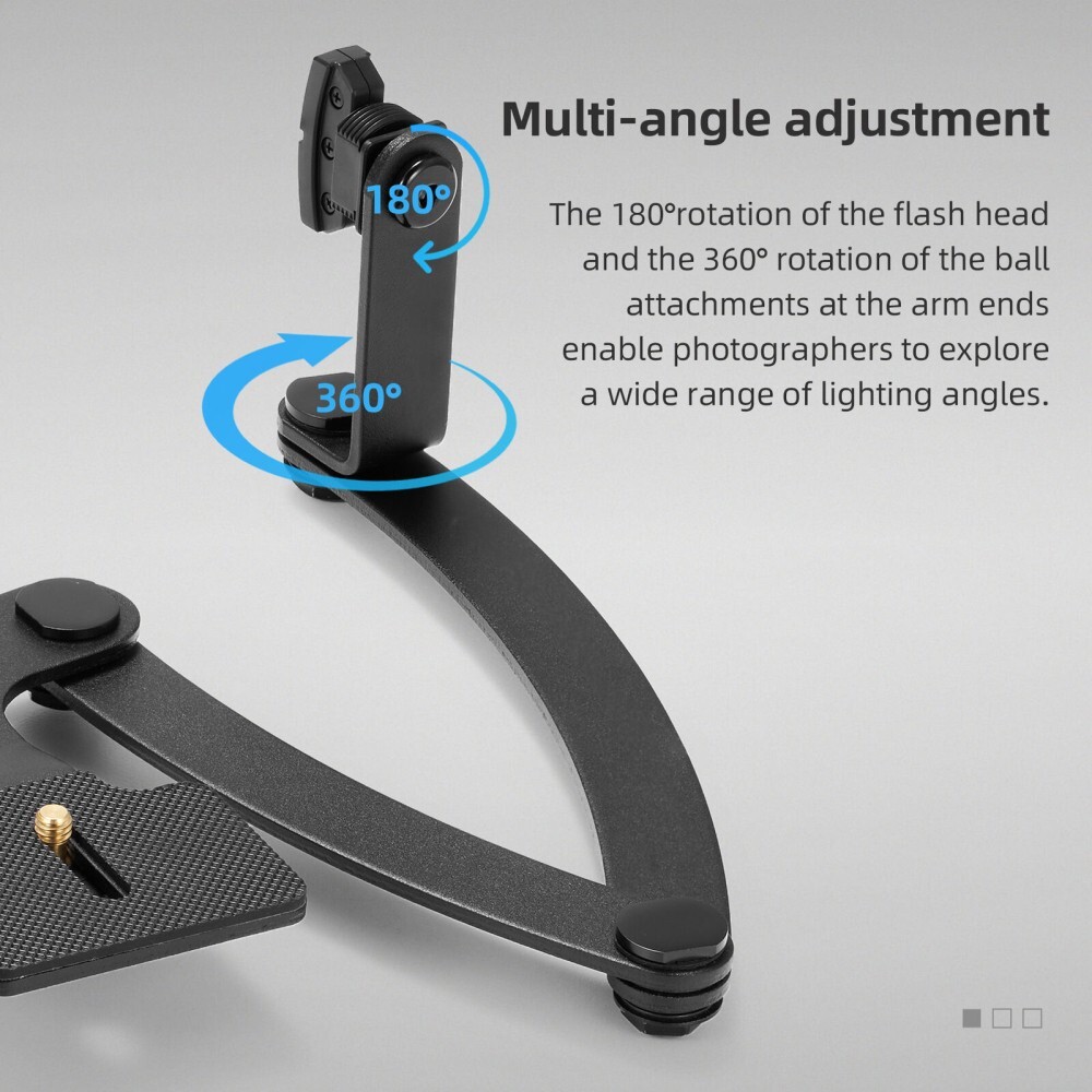 GODOX MF-DB Dual Head Flexible Flash Bracket for MF12 Flash Light Insect Dental