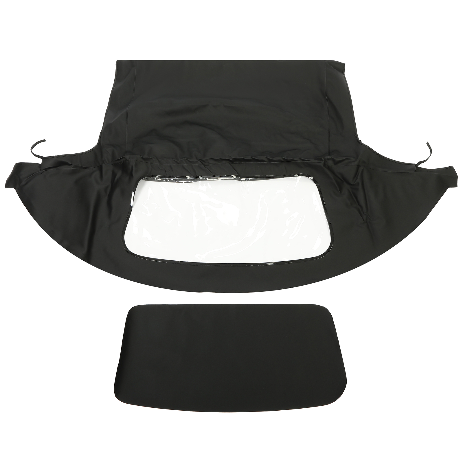 For Mazda Miata 1990-2005 Soft Top Convertible Window Black & Clear Cabrio