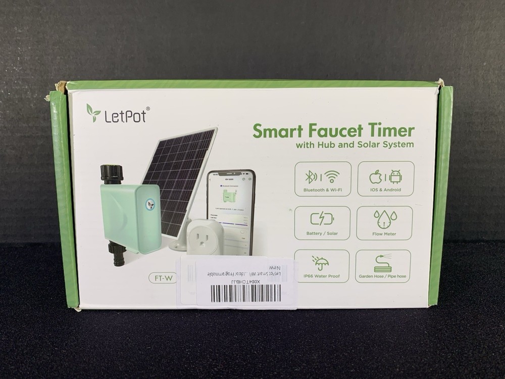 LetPot Smart Faucet Timer With Hub And Solar System