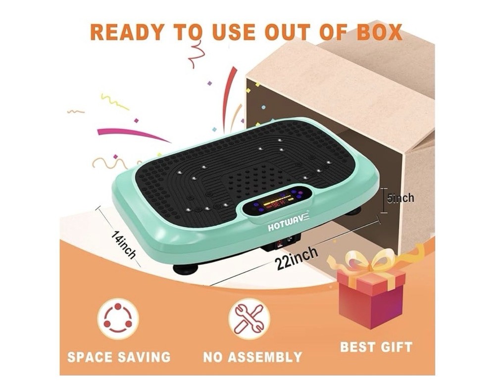 HOTWAVE Vibration Plate Exercise Machine for Lymphatic Drainage Power Vibrating