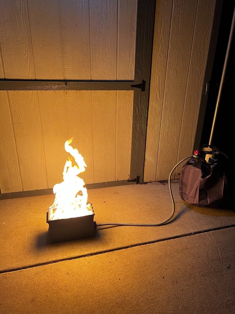 Portable Propane Fire Pit AMMO FIREBOX INCLUDES 1LB BOTTLE ADAPTOR
