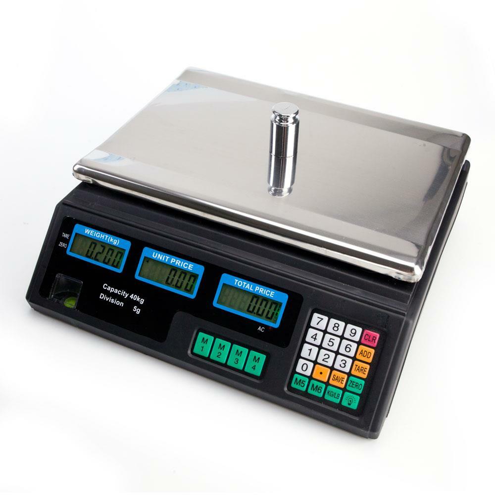 88 lb 40 kg Digital Postal Scale Computing Produce Electronic Counting Weigh