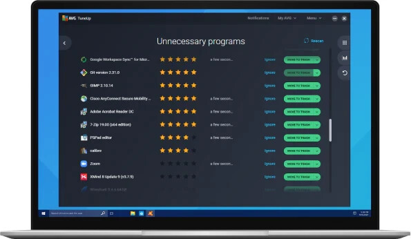AVG TuneUp 2024 Multiple Devices 10 Devices 1 Year Subscription - EMAIL Delivery