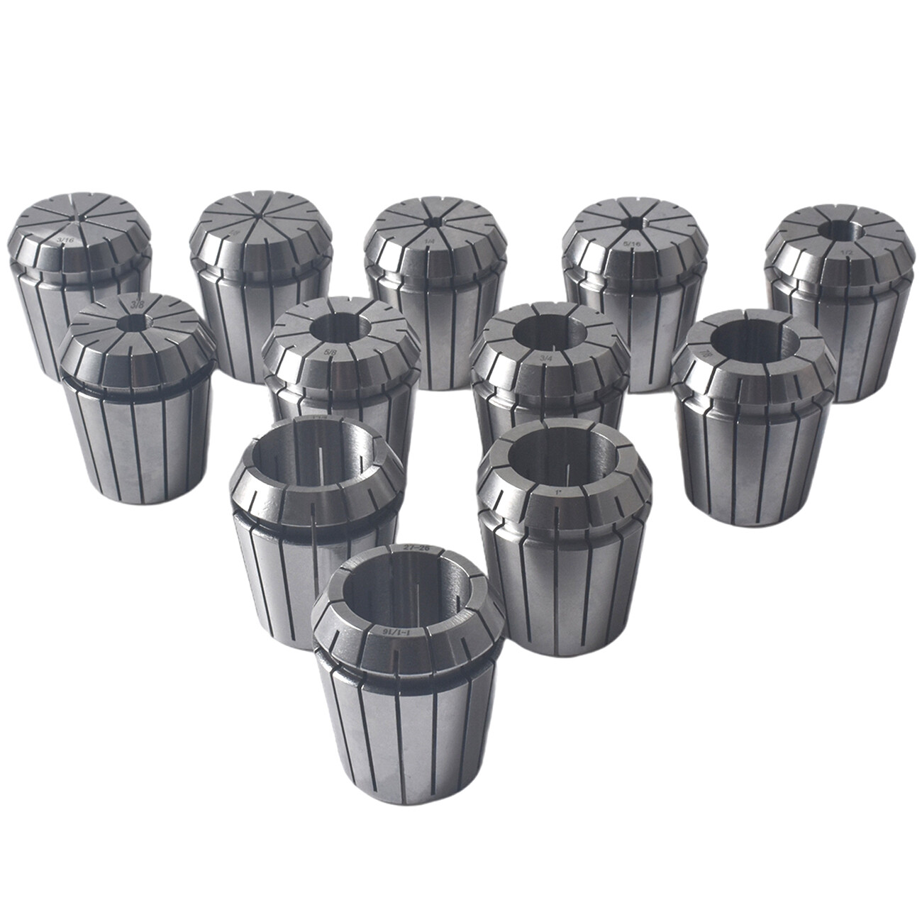 12 Pack ER40 Collet Set Spring Collets Chuck 1/8"- 1-1/8" Precision For Lathe